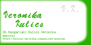 veronika kulics business card